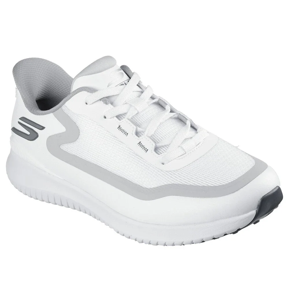Skechers GO GOLF Flight 214131-WGY Sneakers Men's White Gray Golf Shoes LIQ1674